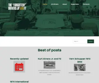 F1Forgottendrivers.com(The "forgotten" drivers of F1) Screenshot