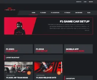 F1Gamesetup.com(Best car setups for F1 23) Screenshot