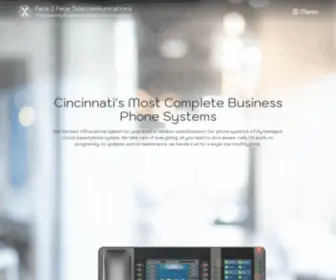 F2Ftele.com(Best Business Phone Systems in Cincinnati) Screenshot