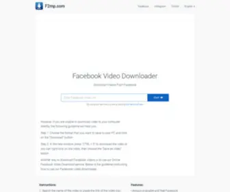 F2MP.com(Facebook Video Downloader) Screenshot