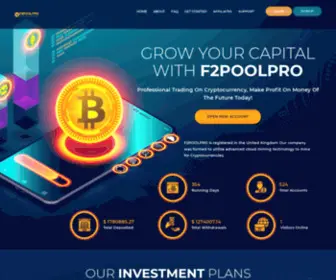 F2Poolpro.com(Make Your Mining Safe & Stable & Profitable) Screenshot