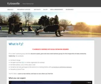 F3Knoxville.com(Fitness) Screenshot