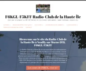 F6KGL-F5KFF.fr(F6KGL-F5KFF Radio-Club de la Haute Île) Screenshot