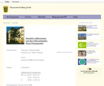 FA-Freiburg-Stadt.de(Finanzämter Baden) Screenshot