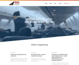 Faaa.org.au(Flight Attendants Association of Australia) Screenshot