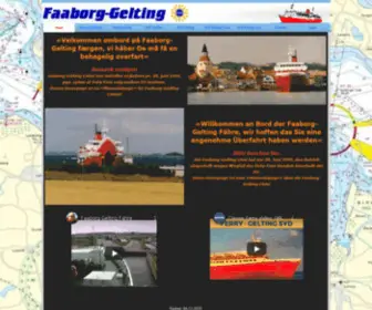 Faaborg-Gelting.dk(Faaborg-Gelting Linien A/S & Nordisk Færgefart A/S) Screenshot