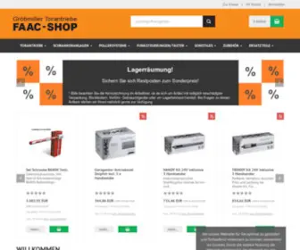 Faac-Shop.de(Alles für Tore) Screenshot