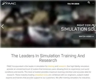 Faac.com(The Leaders in Simulation Training and Research) Screenshot