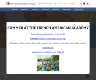 Faacademy.org(The French American Academy) Screenshot