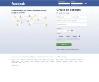 Faacebook.com(Meld je aan of registreer je) Screenshot
