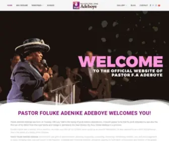 Faadeboye.com(Pastor Foluke Adenike Adeboye) Screenshot