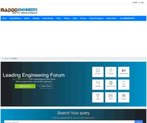Faadooengineers.com(The tech quotient of engineers & technology enthusiasts) Screenshot