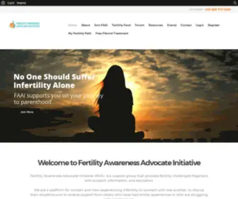 Faai.com.ng(Fertility Awareness Advocacy Initiative) Screenshot