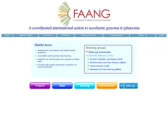Faang.org(Functional Annotation of Animal Genomes (FAANG)) Screenshot