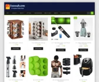 Faanush.com(A complete online store) Screenshot