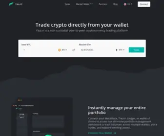 Faa.st(A decentralized cryptocurrency portfolio manager and exchange) Screenshot