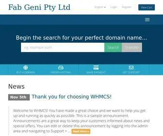 Fab-Hosting.com(Fab Geni Pty Ltd) Screenshot