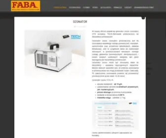 Faba.com.pl(Faba Sp. J. jest wiodącym dystrybutorem i instalatorem. Polecamy) Screenshot