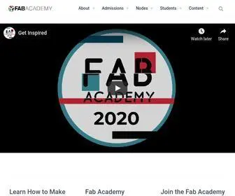 Fabacademy.org(Fab Academy) Screenshot