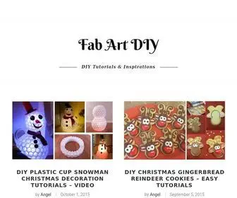 Fabartdiy.com(DIY Tutorials) Screenshot