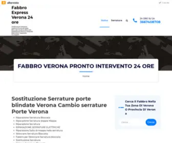 Fabbroexpressnarni.it(FABBRO VERONA PRONTO INTERVENTO 24 ORE) Screenshot