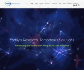 Fabbs.org(Federation of Associations in Behavioral & Brain Sciences) Screenshot