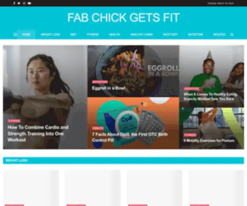 FABChickgetsfit.com(Fabulous Chick Gets Fit) Screenshot