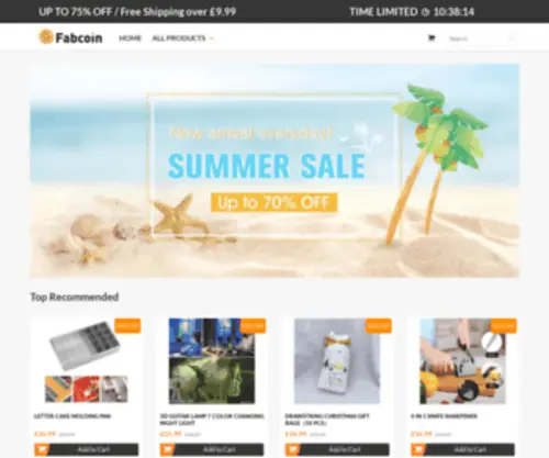 FABCOin.co.uk(Create an Ecommerce Website and Sell Online) Screenshot