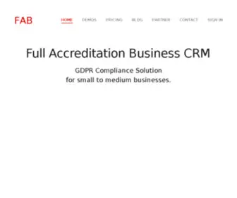 FABCRM.com(FAB CRM) Screenshot