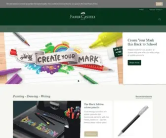 Faber-Castell.com.au(Official Homepage of Faber) Screenshot