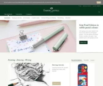 Faber-Castell.com(Official Homepage of Faber) Screenshot
