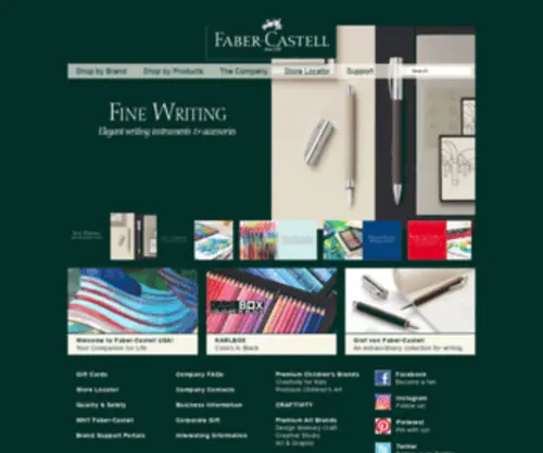 Faber-Castell.us(Faber-Castell - Home) Screenshot