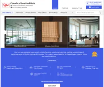 Faber.co.in(Chaudhry Venetian Blinds) Screenshot