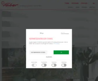 Faber.dk(Gardiner, Persienner og Markiser) Screenshot