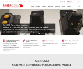 Fabercom.it(Produzione di sistemi di controllo per macchine mobili) Screenshot