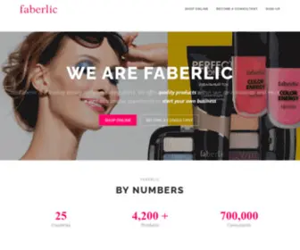 Faberlic.us(Faberlic USA) Screenshot
