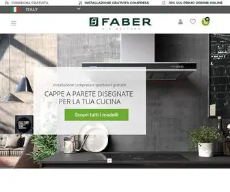 Faberspa.com(FABER Cappe da Cucina Aspiranti e Piani Cottura Induzione Made in Italy) Screenshot