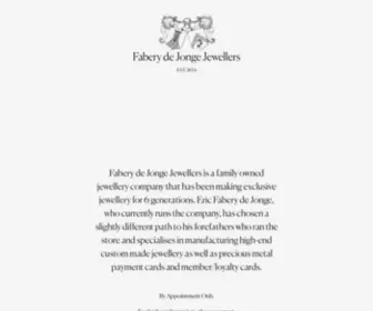 Fabery.com(Fabery de Jonge Jewellers) Screenshot