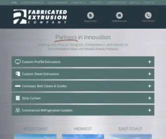 Fabexco.com(Fabricated Extrusion Company) Screenshot
