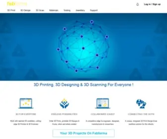 Fabforma.com(3D Printing Services) Screenshot