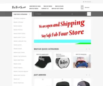 Fabfourstore.com(Beatles Fab Four Store Exclusively Beatles Only Official Merchandise) Screenshot