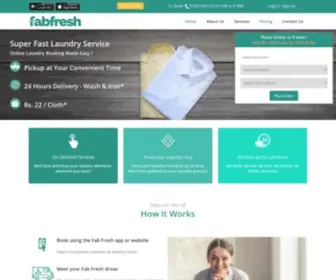 Fabfresh.in(Best Laundry Service & Dry Cleaners Near You) Screenshot