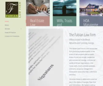 Fabian-Law-Firm.com(A full service law firm) Screenshot