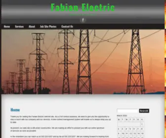 Fabianelectric.com(Bringing some light in to your life) Screenshot