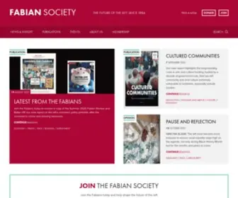 Fabians.org.uk(The future of the left since 1884) Screenshot