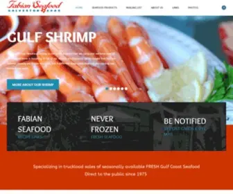 Fabianseafood.com(Fresh Shrimp from Fabian Seafood) Screenshot