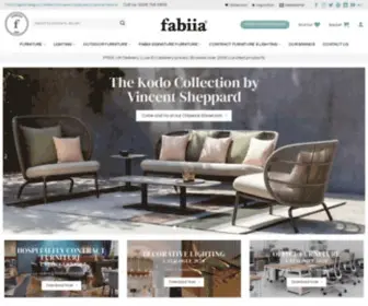 Fabiia.com(Contemporary designer furniture) Screenshot