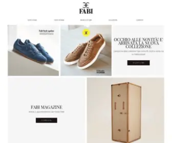 Fabishoes.it(Fabi Calzature e Abbigliamento Uomo Donna Made in Italy) Screenshot