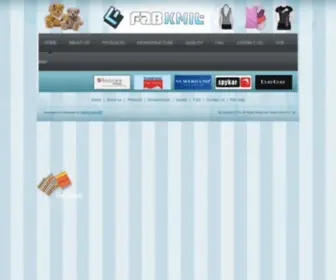 Fabknit.com(Knitted Fashion Garments) Screenshot