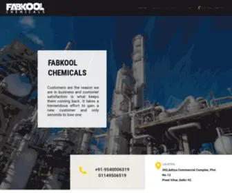 Fabkool.com(Fabkool Chemicals) Screenshot